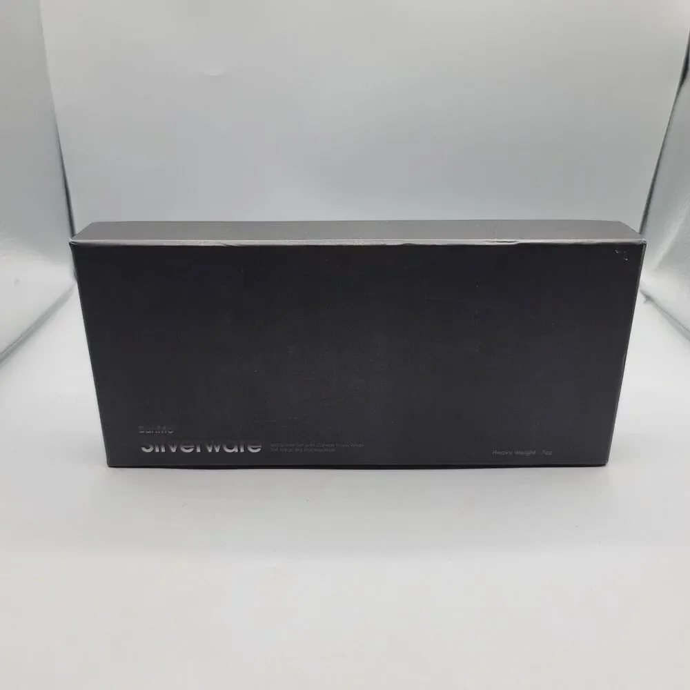 Bunmo Heavyweight Stainless Silverware Flatware Spoon Fork Knife In Box